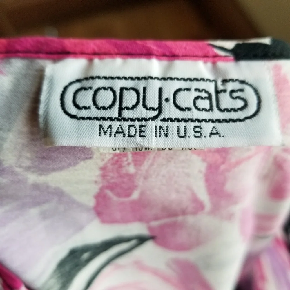 1970s Copy Cats,‎ Made in USA, Floral Top